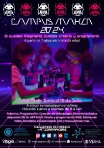 Campus Maker 2024, campus tecnológico en Granada, la oportunidad de crear en nuestro Espacio Maker.