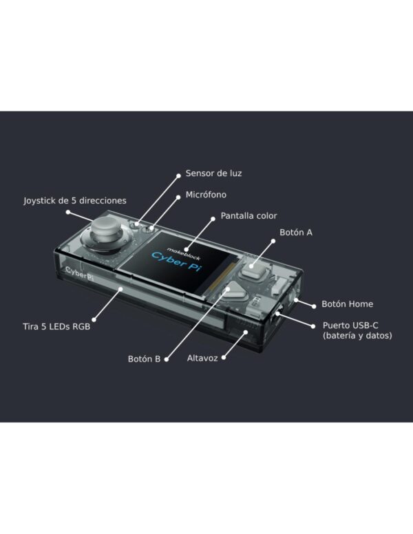 CyberPi Go Kit microordenador con pantalla