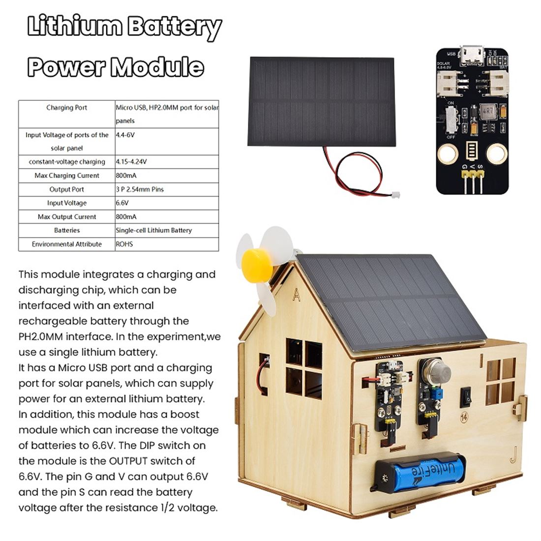 El Keyestudio Smart Home – micro:bit con MicroBlocks es un kit para domótica educativa que simula una casa inteligente con sensores y actuadores reales. Permite medir temperatura, humedad, luz, presencia y gas; además, muestra datos en LCD y acciona LEDs, servos, motores y zumbador. Todo se programa de forma visual con MicroBlocks, ideal para iniciar a tu alumnado (o club maker) sin barreras de sintaxis.