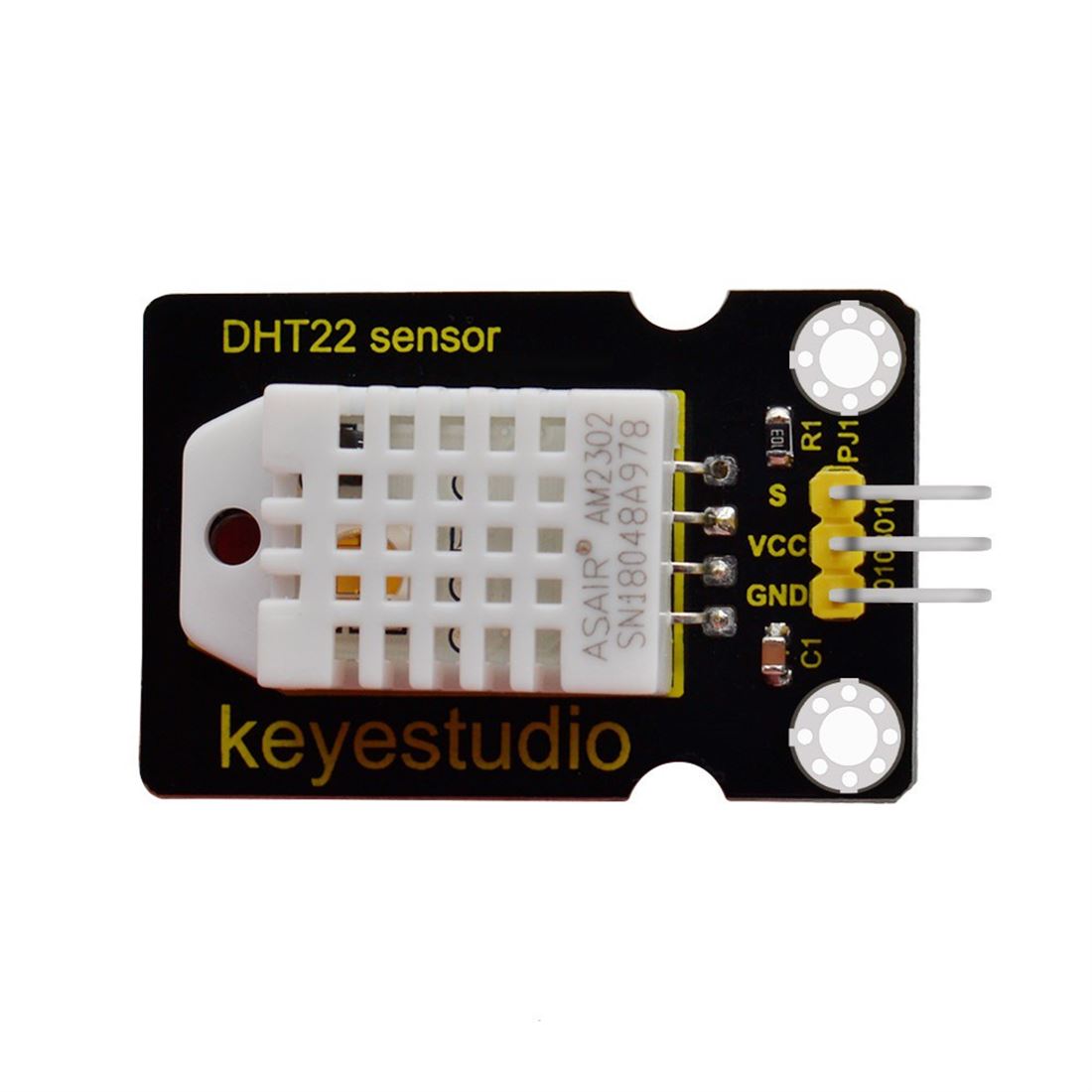 Este sensor digital de temperatura y humedad DHT22 es un sensor compuesto que contiene una salida de señal digital calibrada de la temperatura y la humedad.
