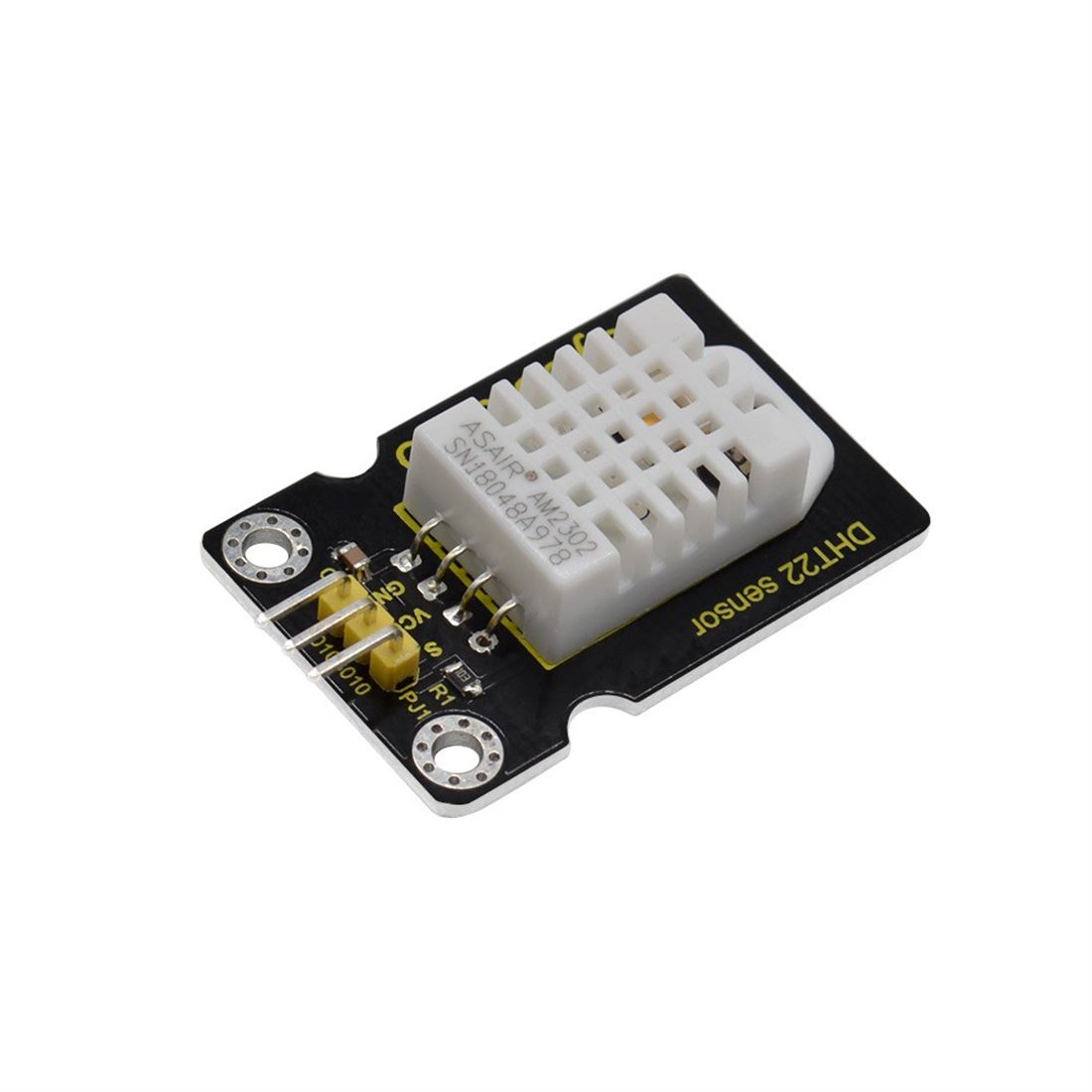 Este sensor digital de temperatura y humedad DHT22 es un sensor compuesto que contiene una salida de señal digital calibrada de la temperatura y la humedad.