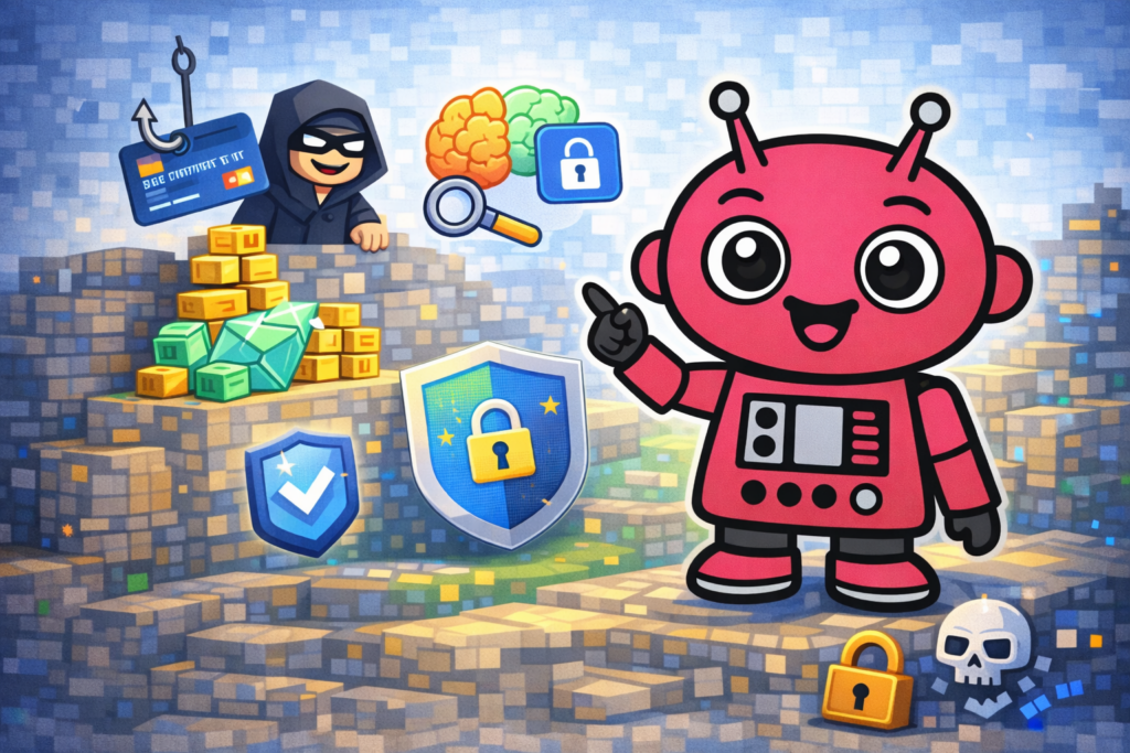 infografia scammers redes sociales atibot seguridad digital estudiantes